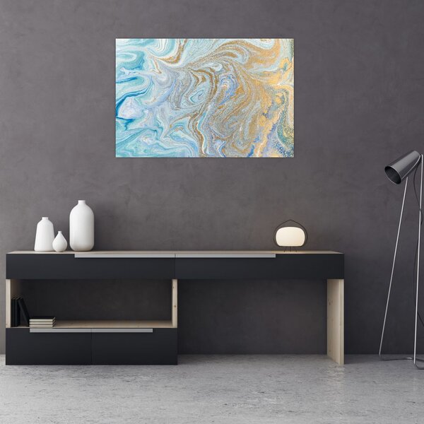 Slika - Plavi mramor (90x60 cm)