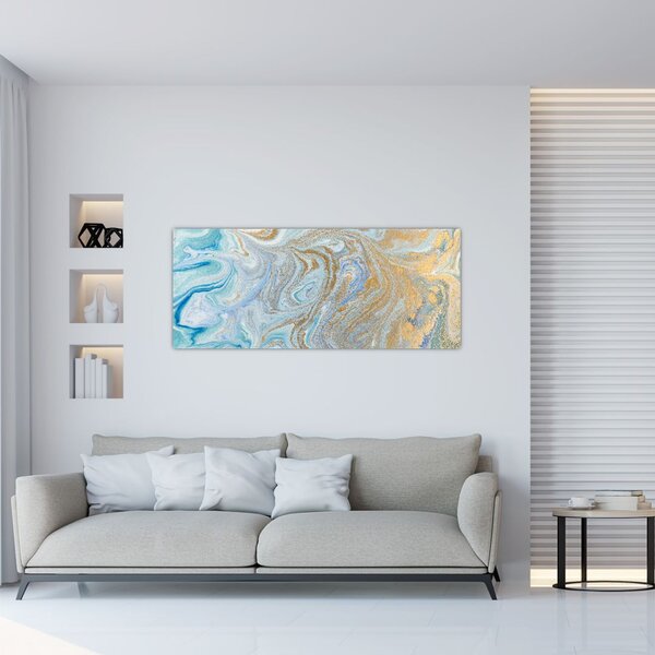 Slika - Plavi mramor (120x50 cm)