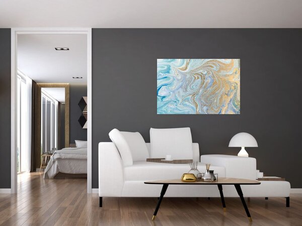 Slika - Plavi mramor (90x60 cm)