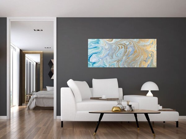 Slika - Plavi mramor (120x50 cm)