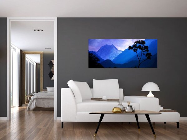 Slika - Noćno nebo u Nepalu (120x50 cm)