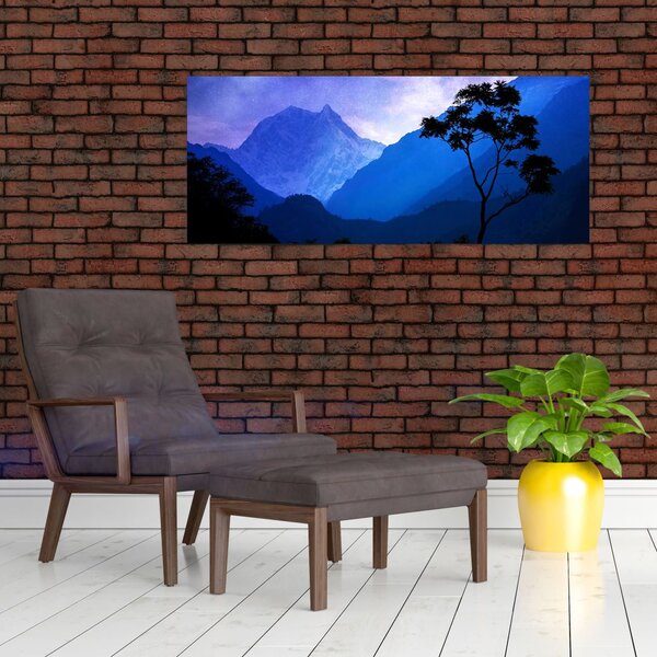 Slika - Noćno nebo u Nepalu (120x50 cm)