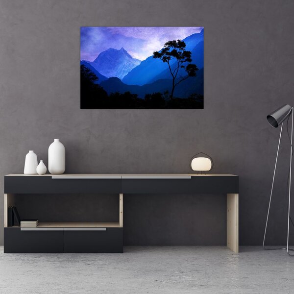 Slika - Noćno nebo u Nepalu (90x60 cm)