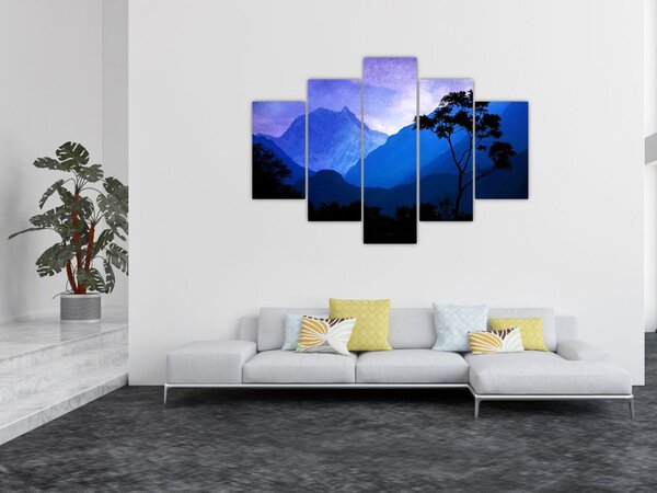 Slika - Noćno nebo u Nepalu (150x105 cm)
