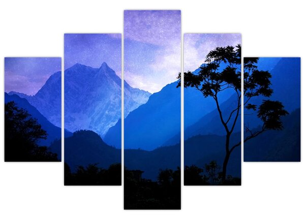 Slika - Noćno nebo u Nepalu (150x105 cm)
