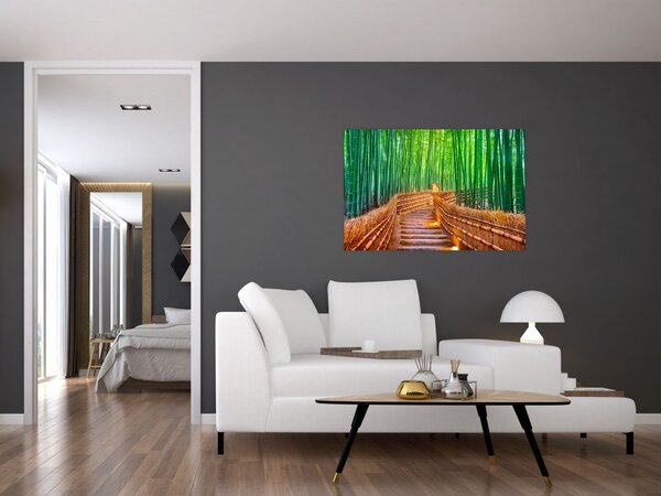 Slika - Šuma japanskog bambusa (90x60 cm)