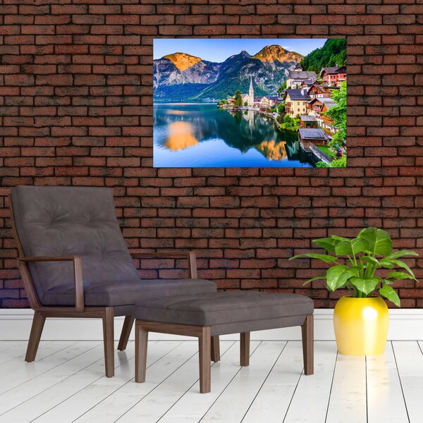 Slika - Alpsko selo (90x60 cm)
