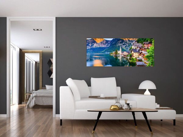 Slika - Alpsko selo (120x50 cm)