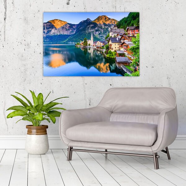 Slika - Alpsko selo (90x60 cm)
