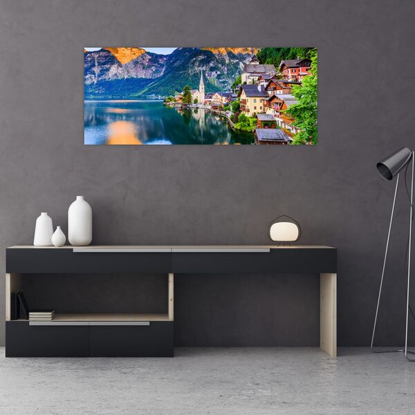 Slika - Alpsko selo (120x50 cm)