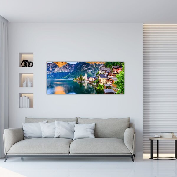 Slika - Alpsko selo (120x50 cm)