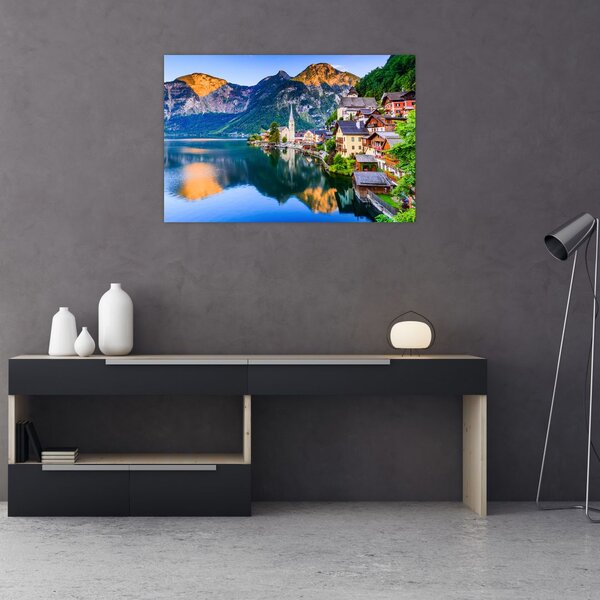 Slika - Alpsko selo (90x60 cm)