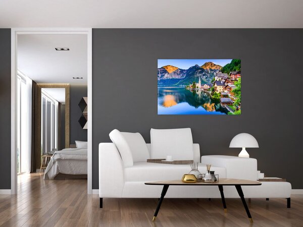 Slika - Alpsko selo (90x60 cm)