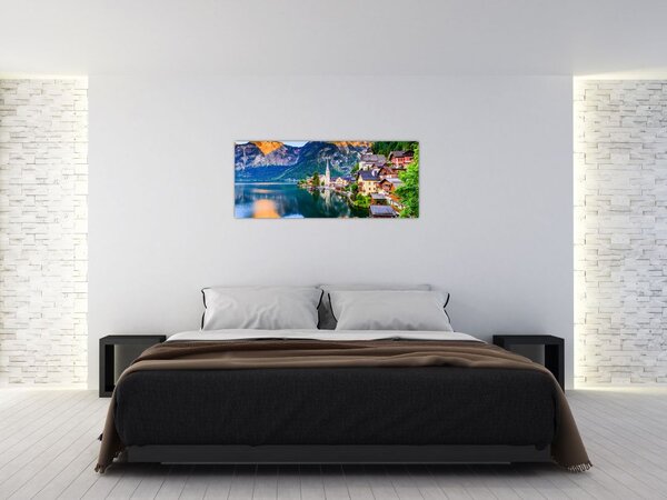 Slika - Alpsko selo (120x50 cm)