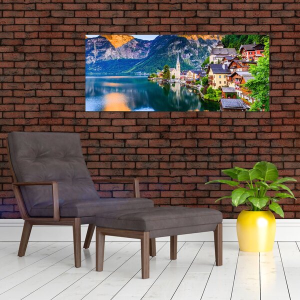Slika - Alpsko selo (120x50 cm)