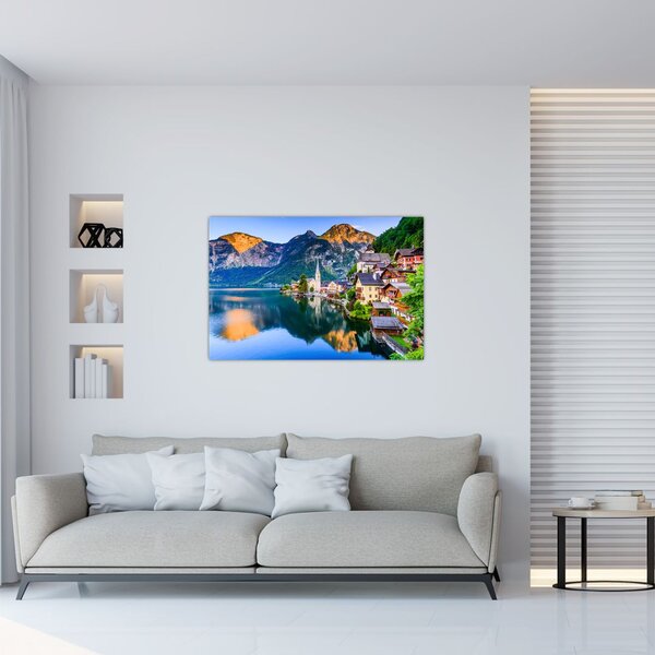 Slika - Alpsko selo (90x60 cm)
