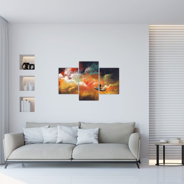 Slika - Čovjek koji plovi svemirom (90x60 cm)
