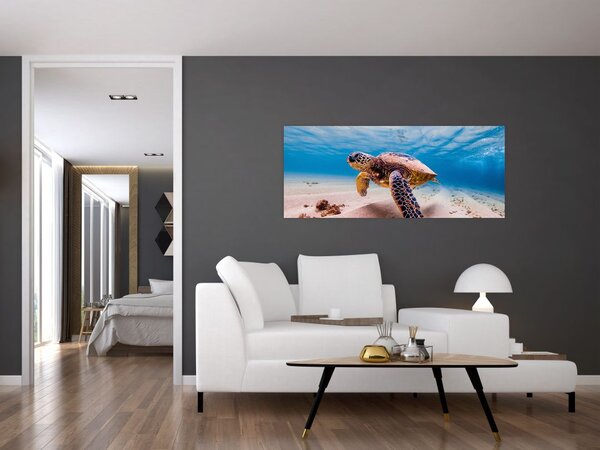 Slika - Kornjača u oceanu (120x50 cm)