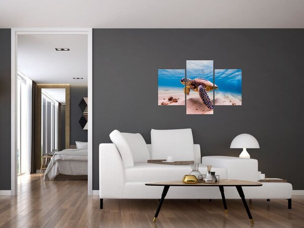 Slika - Kornjača u oceanu (90x60 cm)