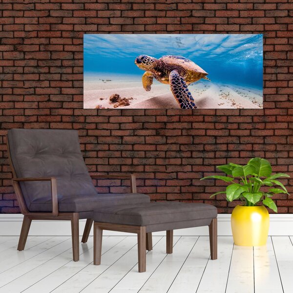 Slika - Kornjača u oceanu (120x50 cm)