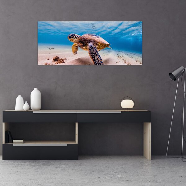 Slika - Kornjača u oceanu (120x50 cm)