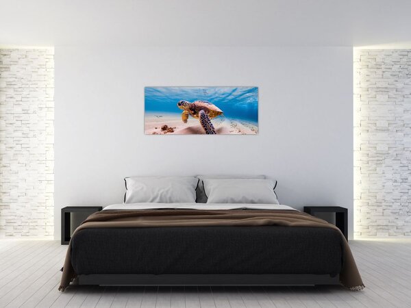 Slika - Kornjača u oceanu (120x50 cm)