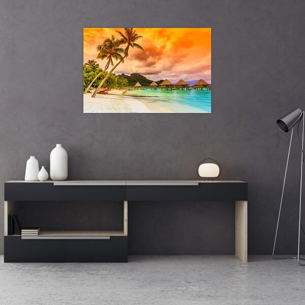 Slika - Otok Bora Bora (90x60 cm)