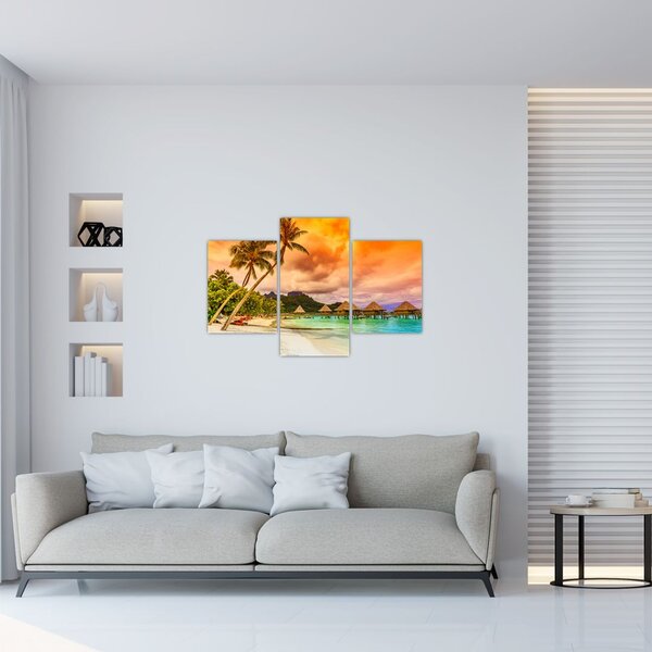 Slika - Otok Bora Bora (90x60 cm)