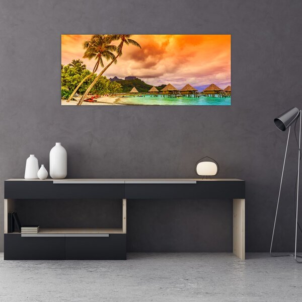 Slika - Otok Bora Bora (120x50 cm)