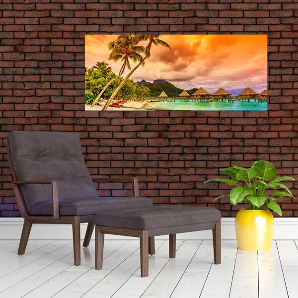Slika - Otok Bora Bora (120x50 cm)