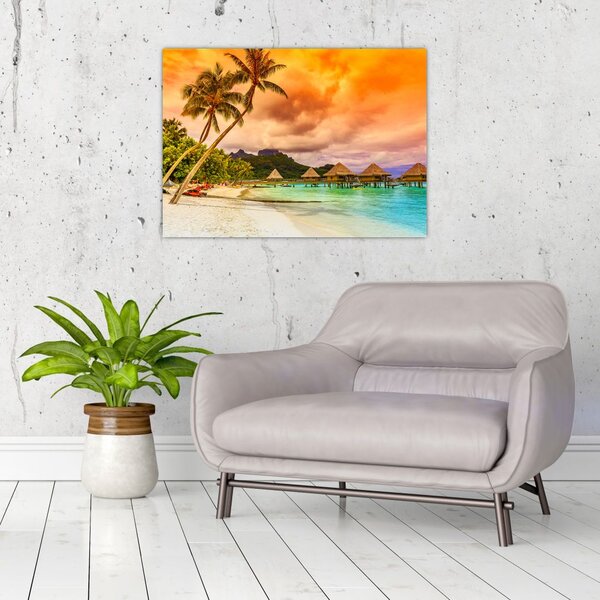 Slika - Otok Bora Bora (70x50 cm)