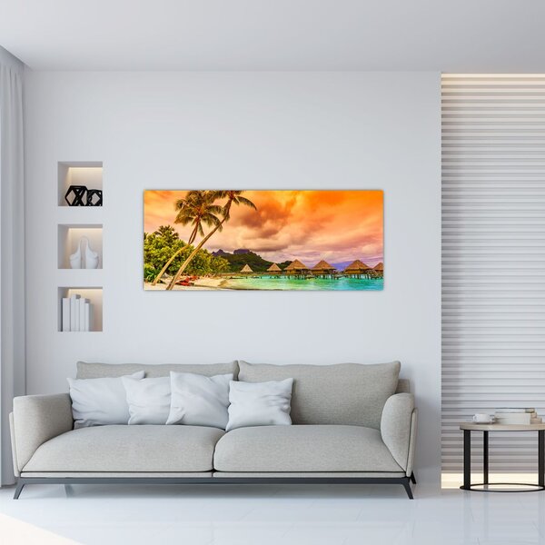 Slika - Otok Bora Bora (120x50 cm)