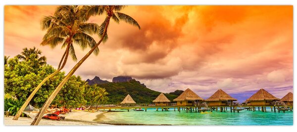 Slika - Otok Bora Bora (120x50 cm)