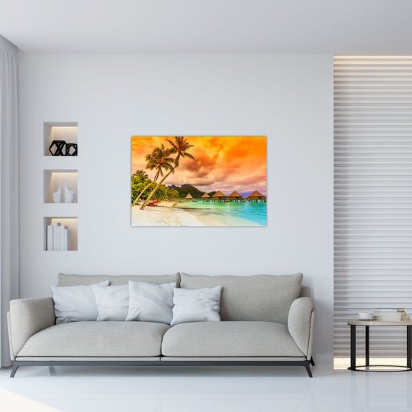Slika - Otok Bora Bora (90x60 cm)