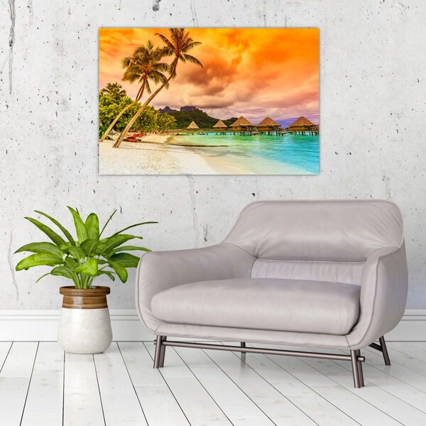 Slika - Otok Bora Bora (90x60 cm)