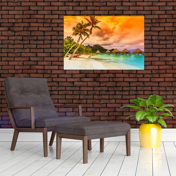 Slika - Otok Bora Bora (90x60 cm)