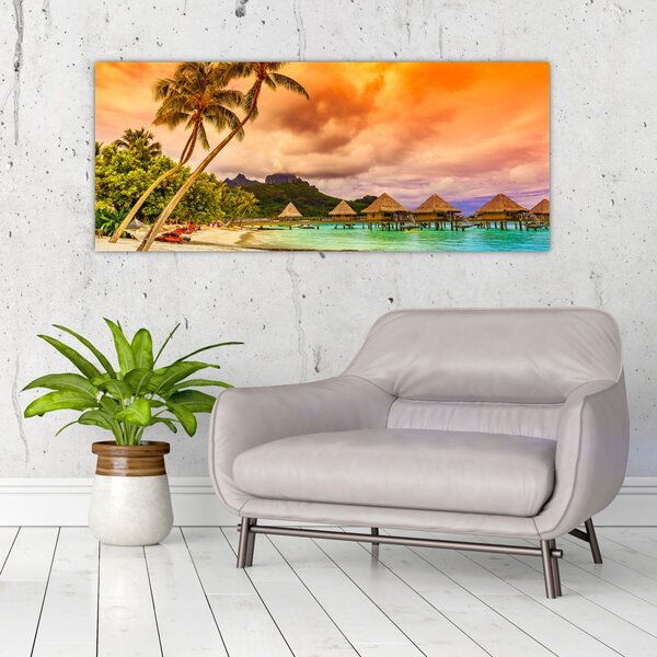 Slika - Otok Bora Bora (120x50 cm)