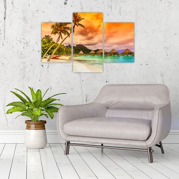 Slika - Otok Bora Bora (90x60 cm)
