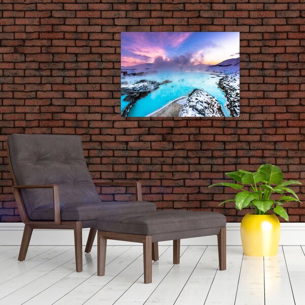 Slika - Plava laguna na Islandu (70x50 cm)