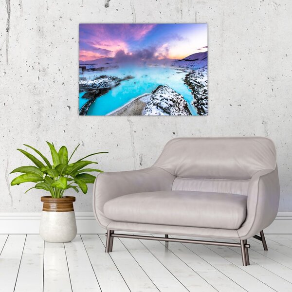 Slika - Plava laguna na Islandu (70x50 cm)
