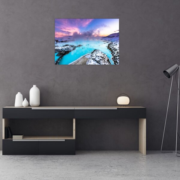 Slika - Plava laguna na Islandu (70x50 cm)
