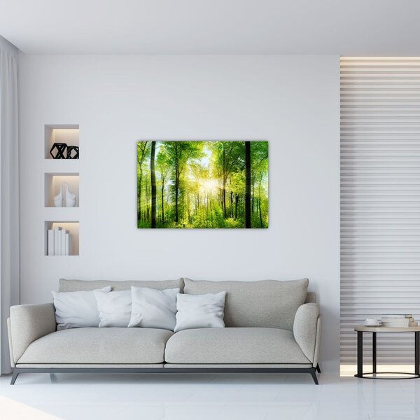 Slika - Zora u šumi (90x60 cm)