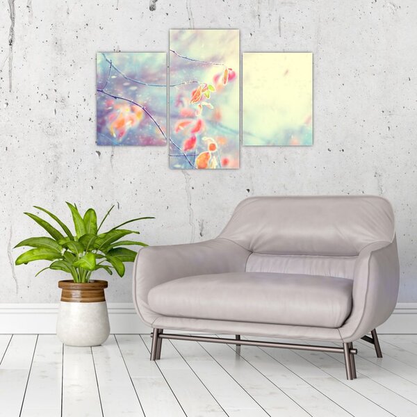 Slika - Listići u ledu (90x60 cm)