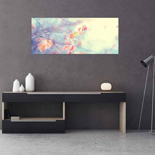 Slika - Listići u ledu (120x50 cm)