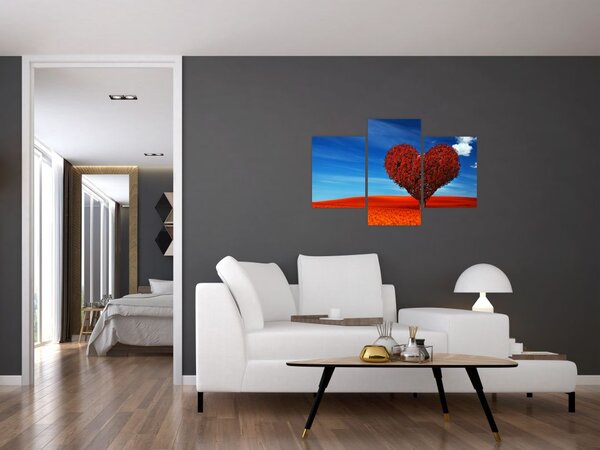 Slika - Stablo u obliku srca (90x60 cm)
