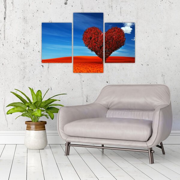 Slika - Stablo u obliku srca (90x60 cm)
