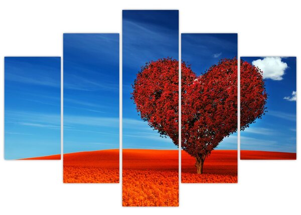 Slika - Stablo u obliku srca (150x105 cm)