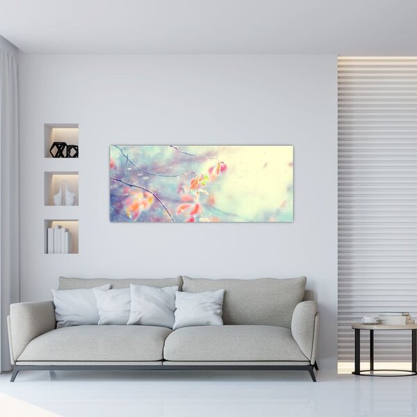 Slika - Listići u ledu (120x50 cm)