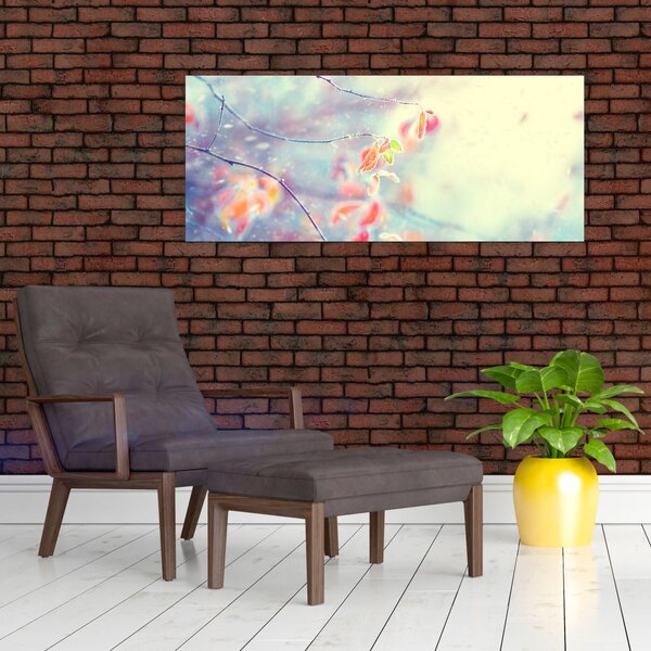 Slika - Listići u ledu (120x50 cm)