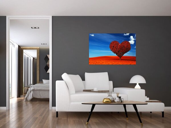 Slika - Stablo u obliku srca (90x60 cm)